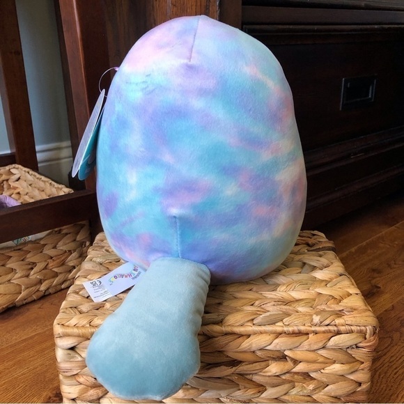 Squishmallows Mitch the tie dyed platypus (first to market) in size 8" - Picture 3 of 7